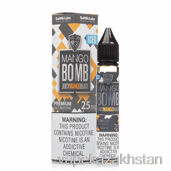 Vape Disposable Iced Mango Bomb - VGOD Salts - 30mL 50mg